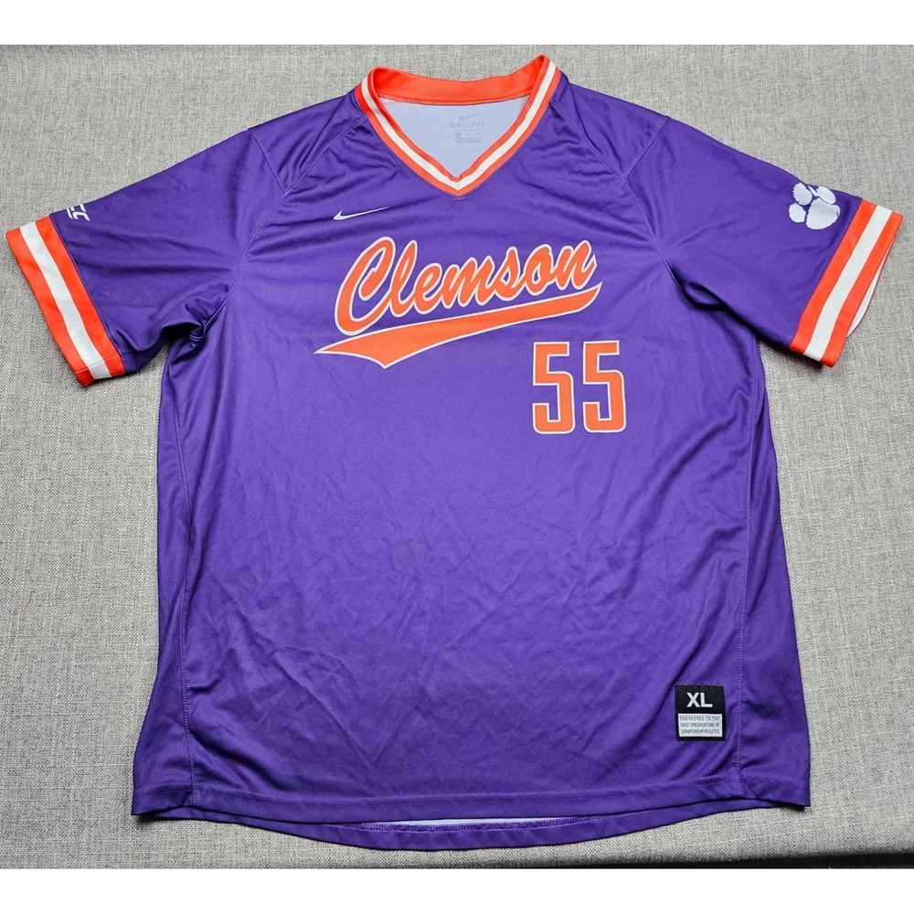 Clemson Tigers Baseball Jersey Mens XL Nike‎ Practice Team Issued Authentic NCAA